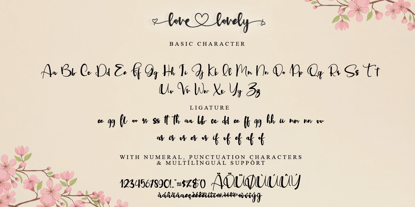 Love Lovely Regular Font preview
